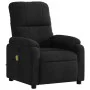 Sillón reclinable de masaje tela de microfibra negro de , Sillones - Ref: Foro24-373459, Precio: 216,17 €, Descuento: %