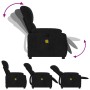 Sillón reclinable de masaje tela de microfibra negro de , Sillones - Ref: Foro24-373459, Precio: 221,85 €, Descuento: %