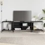 Mueble de TV madera de ingeniería negro 203x37x50 cm de , Muebles TV - Ref: Foro24-837607, Precio: 83,64 €, Descuento: %