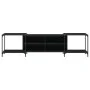 Mueble de TV madera de ingeniería negro 203x37x50 cm de , Muebles TV - Ref: Foro24-837607, Precio: 83,64 €, Descuento: %