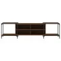 Mueble de TV madera de ingeniería marrón roble 203x37x50 cm de , Muebles TV - Ref: Foro24-837611, Precio: 84,12 €, Descuento: %
