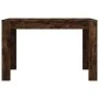 Smoked oak engineered wood dining table 120x60x76 cm by , Kitchen and dining tables - Ref: Foro24-838189, Price: 71,95 €, Dis...