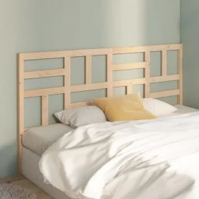 Cabecero de cama madera maciza de pino 186x4x104 cm de , Cabeceros y pies de cama - Ref: Foro24-818205, Precio: 62,99 €, Desc...