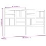 Cabecero de cama madera maciza de pino 186x4x104 cm de , Cabeceros y pies de cama - Ref: Foro24-818205, Precio: 64,03 €, Desc...