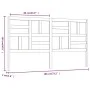 Cabecero de cama madera maciza de pino 186x4x104 cm de , Cabeceros y pies de cama - Ref: Foro24-818205, Precio: 62,99 €, Desc...