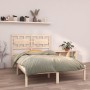 Estructura de cama de matrimonio madera maciza 135x190 cm de , Camas y somieres - Ref: Foro24-3105640, Precio: 141,04 €, Desc...
