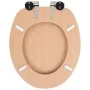 Toilet seat with soft close lid, made of bamboo design MDF. by vidaXL, Toilet and bidet seats - Ref: Foro24-143926, Price: 49...