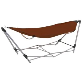 Hammock with brown folding stand by vidaXL, Hammocks - Ref: Foro24-44367, Price: 83,54 €, Discount: %