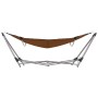 Hamaca con soporte plegable marrón de vidaXL, Hamacas - Ref: Foro24-44367, Precio: 84,94 €, Descuento: %