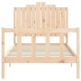 Estructura de cama con cabecero madera maciza 100x200 cm de , Camas y somieres - Ref: Foro24-3192286, Precio: 134,96 €, Descu...
