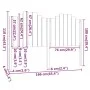 Solid pine wood bed headboard 166x4x110 cm by , Headboards and footboards - Ref: Foro24-818480, Price: 78,70 €, Discount: %