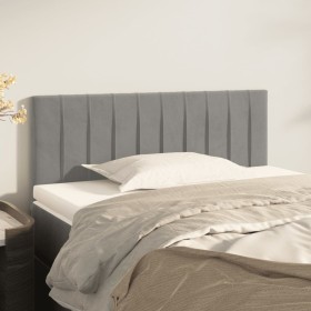 Cabecero de terciopelo gris claro 80x5x78/88 cm de , Cabeceros y pies de cama - Ref: Foro24-346208, Precio: 36,24 €, Descuent...