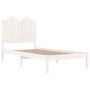Estructura de cama madera maciza de pino blanco 100x200 cm de , Camas y somieres - Ref: Foro24-3103769, Precio: 128,41 €, Des...
