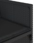 Set de muebles jardín 17 pzas con cojines ratán sintético negro en Conjuntos de jardín | Comprar online en Foru.es