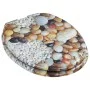 Toilet seat MDF soft close lid stone design by vidaXL, Toilet and bidet seats - Ref: Foro24-143935, Price: 56,39 €, Discount: %
