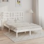 Estructura de cama madera maciza blanca King Size 150x200 cm de , Camas y somieres - Ref: Foro24-3105956, Precio: 138,22 €, D...