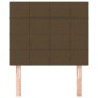 Cabeceros 2 unidades de tela marrón oscuro 80x5x78/88 cm de , Cabeceros y pies de cama - Ref: Foro24-3116309, Precio: 53,86 €...