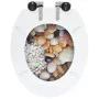 Toilet seat MDF soft close lid stone design by vidaXL, Toilet and bidet seats - Ref: Foro24-143935, Price: 56,39 €, Discount: %