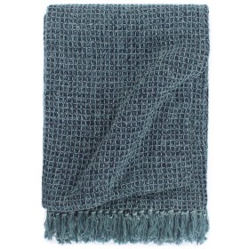 Manta de algodón añil 125x150 cm de vidaXL, Mantas - Ref: Foro24-133752, Precio: 23,93 €, Descuento: %