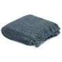Manta de algodón añil 125x150 cm de vidaXL, Mantas - Ref: Foro24-133752, Precio: 23,64 €, Descuento: %