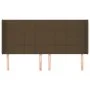 Headboard with dark brown fabric ears 163x16x118/128 cm by , Headboards and footboards - Ref: Foro24-3119589, Price: 119,41 €...