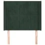 Kopfteil mit dunkelgrünen Samtohren 83x16x118/128 cm von , Kopf- und Fußteile - Ref: Foro24-3119851, Preis: 79,63 €, Rabatt: %
