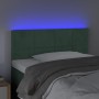 Cabecero con LED de terciopelo verde oscuro 100x5x78/88 cm de , Cabeceros y pies de cama - Ref: Foro24-3121657, Precio: 45,52...