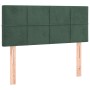 Cabecero con LED de terciopelo verde oscuro 100x5x78/88 cm de , Cabeceros y pies de cama - Ref: Foro24-3121657, Precio: 45,52...