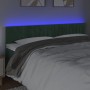 Cabecero con LED de terciopelo verde oscuro 180x5x78/88 cm de , Cabeceros y pies de cama - Ref: Foro24-3121913, Precio: 75,87...