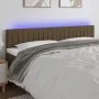 Kopfteil aus dunkelbraunem Stoff mit LED 200x5x78/88 cm von , Kopf- und Fußteile - Ref: Foro24-3121875, Preis: 66,11 €, Rabat...