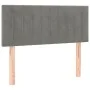 Light gray velvet headboard with LED 80x5x78/88 cm by , Headboards and footboards - Ref: Foro24-3121880, Price: 42,91 €, Disc...
