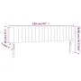 Dunkelgraues Samtkopfteil mit LED 160x5x78/88 cm von , Kopf- und Fußteile - Ref: Foro24-3121907, Preis: 66,91 €, Rabatt: %