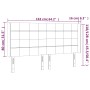Cabecero con LED de tela marrón oscuro 163x16x118/128 cm de , Cabeceros y pies de cama - Ref: Foro24-3124057, Precio: 117,19 ...