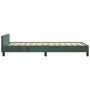 Dark green velvet bed frame with headboard 90x200 cm by , Beds and slatted bases - Ref: Foro24-3125858, Price: 144,75 €, Disc...