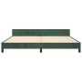 Estructura cama con cabecero terciopelo verde oscuro 200x200 cm de , Camas y somieres - Ref: Foro24-3125900, Precio: 258,17 €...