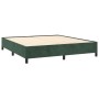Cama box spring con colchón terciopelo verde oscuro 180x200 cm de , Camas y somieres - Ref: Foro24-3129348, Precio: 683,61 €,...