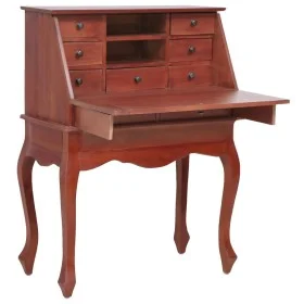 Escritorio secreter madera maciza de caoba marrón 78x42x103 cm de , Escritorios - Ref: Foro24-283841, Precio: 375,23 €, Descu...