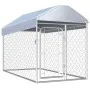 Outdoor dog kennel with roof 200x100x125 cm by vidaXL, Dog kennels and fences - Ref: Foro24-144492, Price: 165,44 €, Discount: %