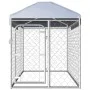 Outdoor dog kennel with roof 200x100x125 cm by vidaXL, Dog kennels and fences - Ref: Foro24-144492, Price: 165,44 €, Discount: %