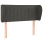 Cabecero de terciopelo gris oscuro 83x23x78/88 cm de , Cabeceros y pies de cama - Ref: Foro24-3117413, Precio: 42,71 €, Descu...