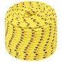 Yellow polypropylene boat rope 12 mm 100 m by , Ropes and metal cords - Ref: Foro24-152619, Price: 54,18 €, Discount: %