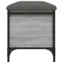 Banco con almacenaje madera ingeniería gris Sonoma 102x42x45 cm de , Bancos para recibidores y almacenamiento - Ref: Foro24-8...