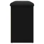 Banco zapatero madera de ingeniería negro 82x32x50 cm de , Bancos para recibidores y almacenamiento - Ref: Foro24-835104, Pre...