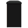 Banco zapatero madera de ingeniería negro 82x32x50 cm de , Bancos para recibidores y almacenamiento - Ref: Foro24-835104, Pre...