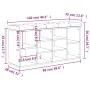 White engineered wood shoe bench 102x32x50 cm by , Benches for halls and storage - Ref: Foro24-835110, Price: 73,04 €, Discou...
