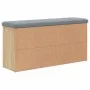 Shoe bench engineered wood Sonoma oak 102x32x50 cm by , Benches for halls and storage - Ref: Foro24-835112, Price: 76,05 €, D...