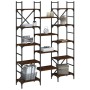 Estantería madera de ingeniería roble marrón 127,5x28,5x172,5cm de , Librerías y estanterías - Ref: Foro24-838872, Precio: 11...