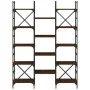 Estantería madera de ingeniería roble marrón 127,5x28,5x172,5cm de , Librerías y estanterías - Ref: Foro24-838872, Precio: 10...