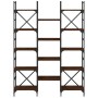Estantería madera de ingeniería roble marrón 127,5x28,5x172,5cm de , Librerías y estanterías - Ref: Foro24-838872, Precio: 11...