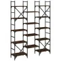 Estantería madera de ingeniería roble marrón 127,5x28,5x172,5cm de , Librerías y estanterías - Ref: Foro24-838872, Precio: 10...